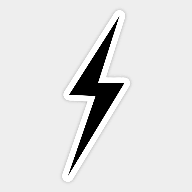 Lightening Bolt Sticker by annmariestowe